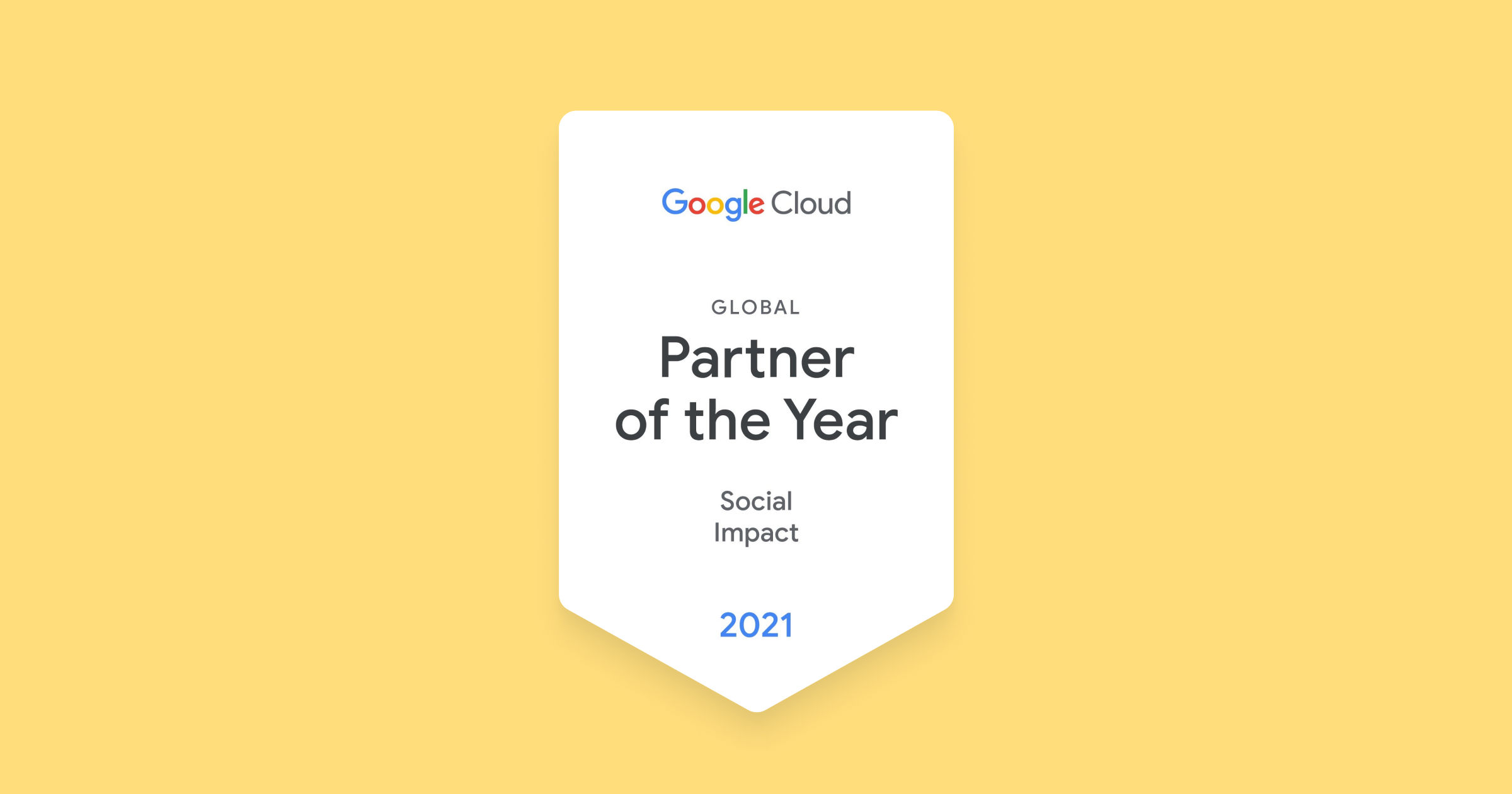 Award for Infinitus as Google cloud partner of the year 2021