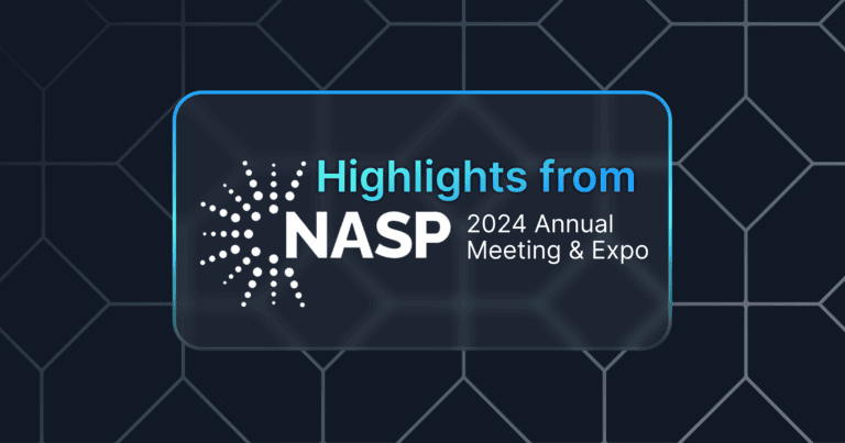 The text "Highlights from NASP" in blue and white appear on a black background.