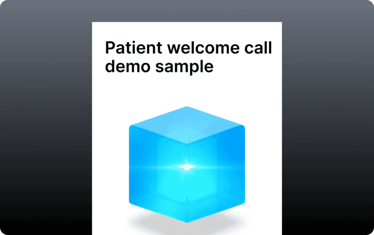 preview image for sample demo of a patient welcome call video