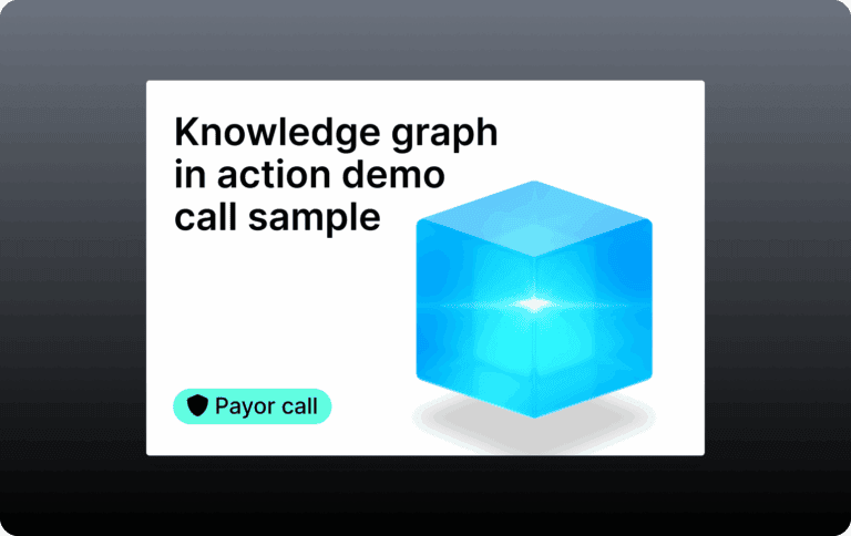 preview image for a demo call sample showcasing our knowledge graph in action