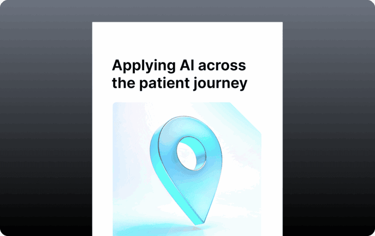 cover image for ebook, Applying AI across the patient journey from Infinitus